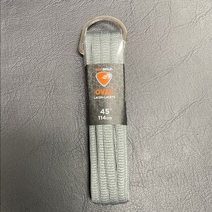 Gray Oval Laces